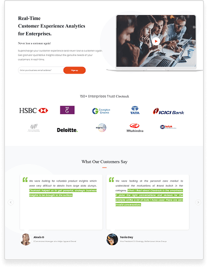 Clootrack website, 2022
