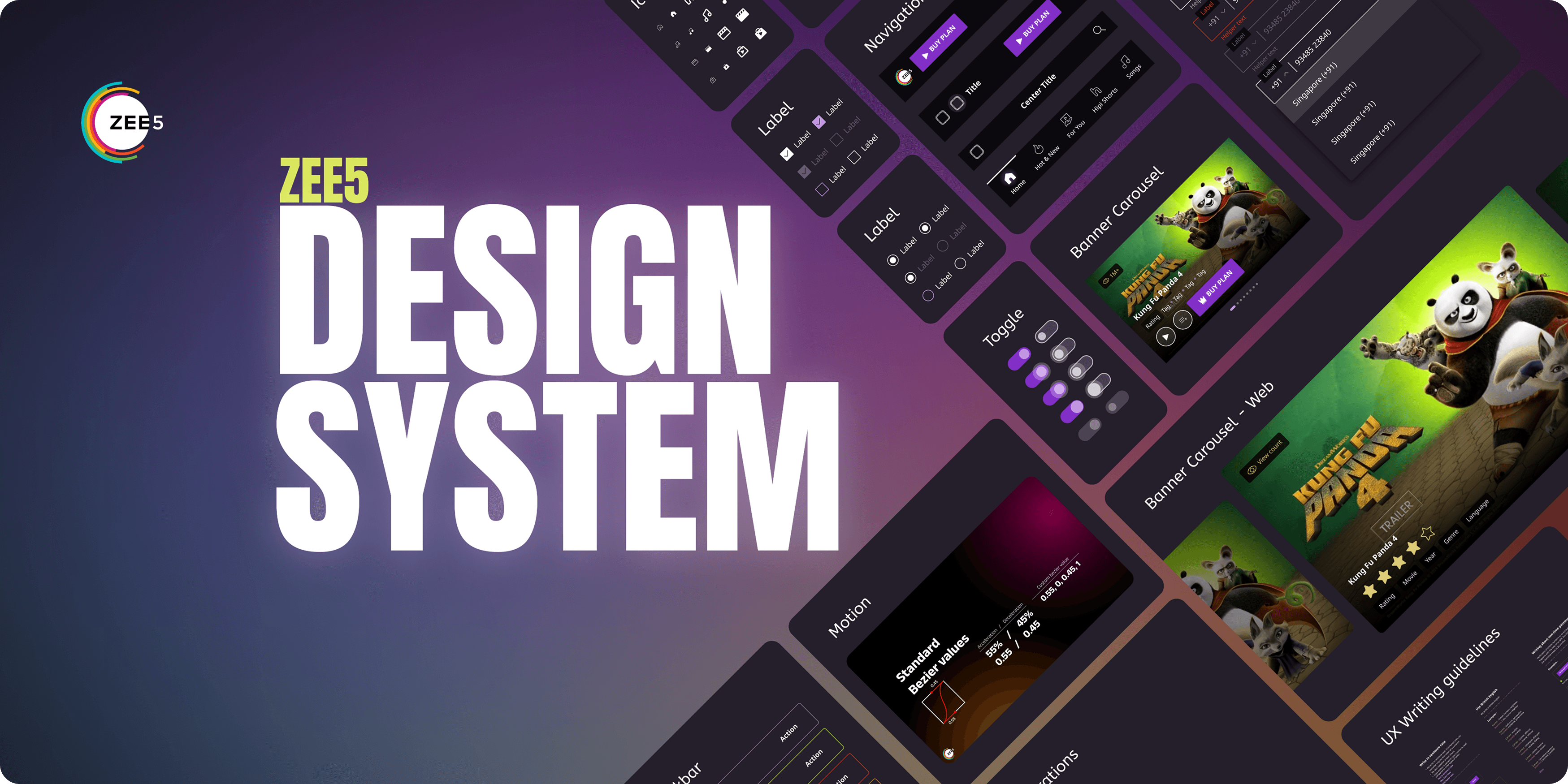 ZEE5 Design System component library overview